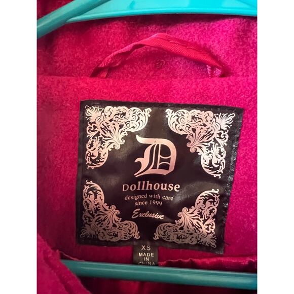 Dollhouse Wool blend jacket Magenta Pink Size XS - Picture 3 of 5